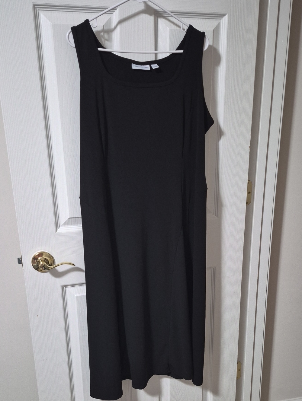 Susan Graver Black Sleeveless A-Line Dress